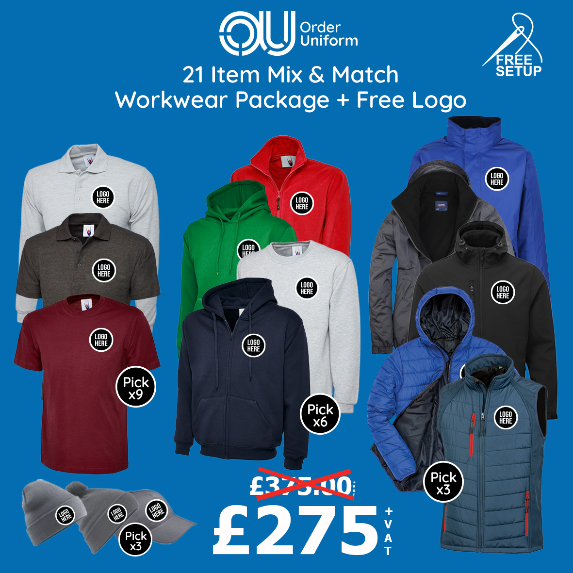 21 Item Mix and Match Workwear Package 0