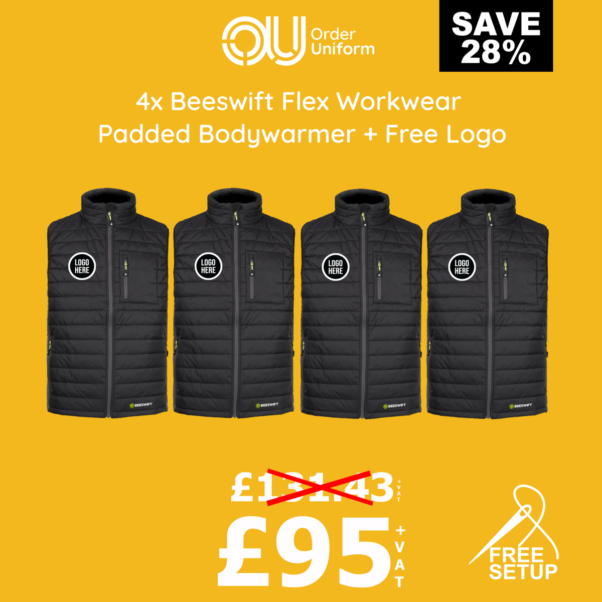 Flex Workwear Padded Bodywarmer main image 0