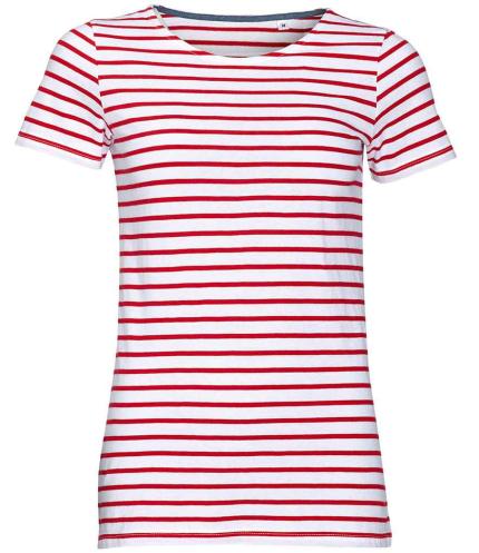 SOL'S Ladies Miles Striped T-Shirt 0