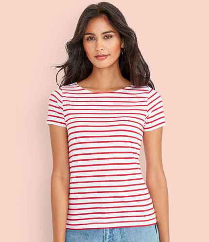 SOL'S Ladies Miles Striped T-Shirt 3