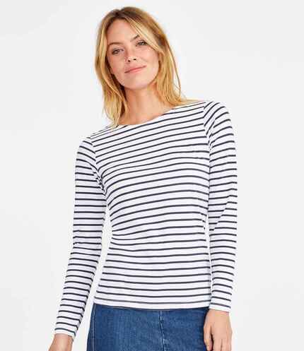 SOL'S Ladies Marine Long Sleeve Striped T-Shirt 3