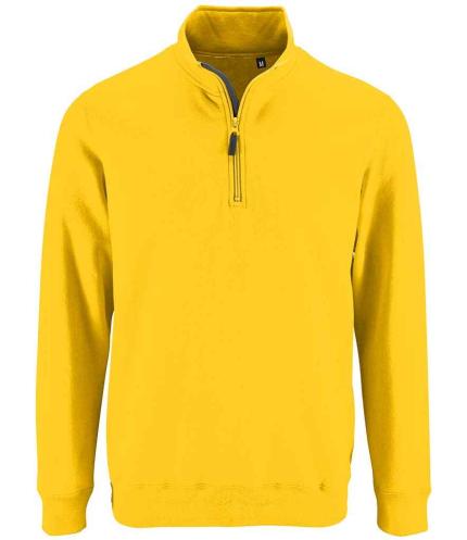 SOL'S Stan Contrast Zip Neck Sweatshirt