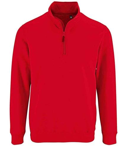 SOL'S Stan Contrast Zip Neck Sweatshirt 0