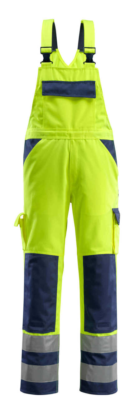 Mascot Workwear Hi Vis Barras Bib & Brace With Kneepad Pockets
-Safe Compete-07169-470
