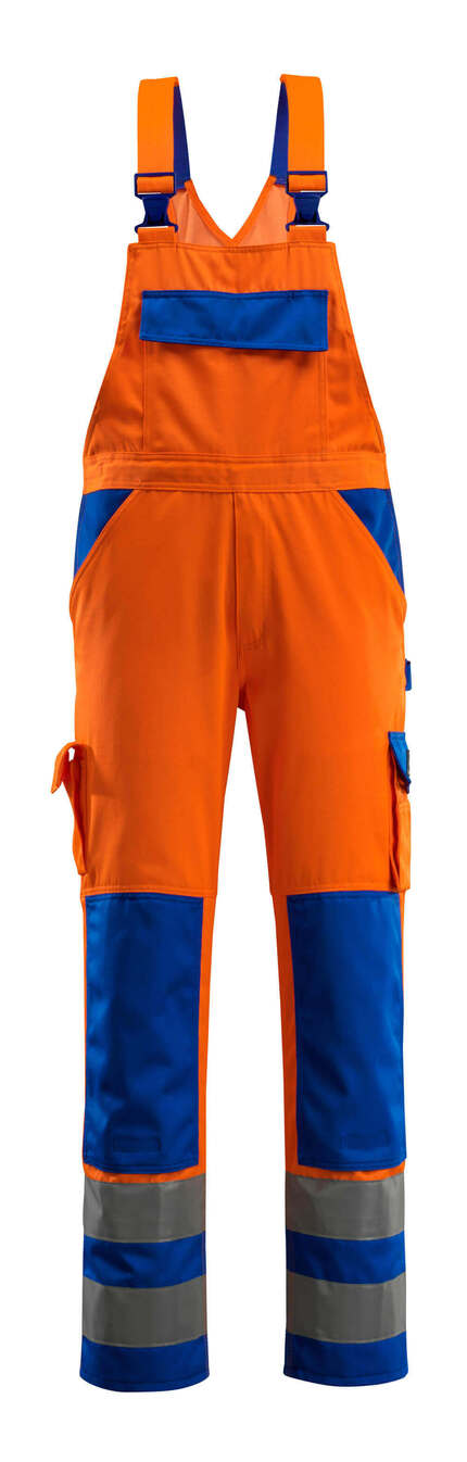 Mascot Workwear Hi Vis Barras Bib & Brace With Kneepad Pockets
-Safe Compete-07169-860