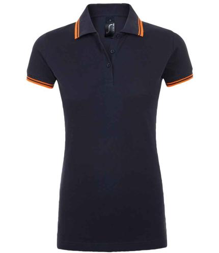 SOL'S Ladies Pasadena Tipped Cotton Piqué Polo Shirt