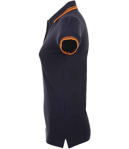 SOL'S Ladies Pasadena Tipped Cotton Piqué Polo Shirt 1