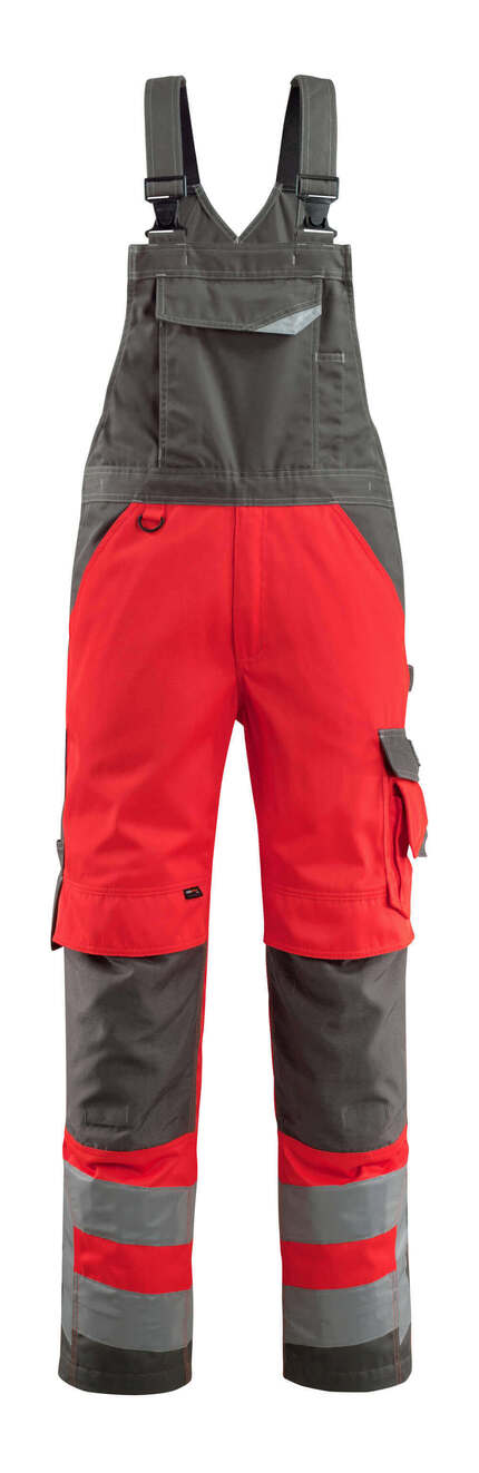 Mascot Workwear Hi Vis Newcastle Bib & Brace With Kneepad Pockets
-Safe Supreme-15569-860