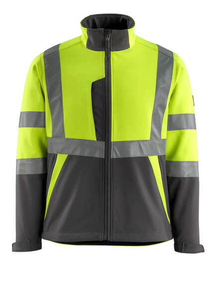 Mascot Workwear Hi Vis Kiama Softshell Jacket-Safe Light-15902-253
