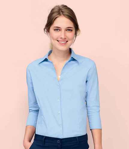 SOL'S Ladies Effect 3/4 Sleeve Fitted Shirt 3