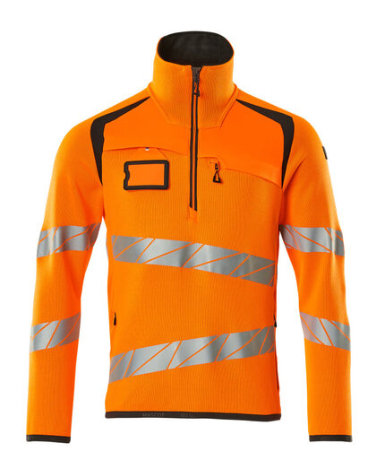 Mascot Workwear Hi Vis Knitted Jumper With Half Zip
-Accelerate Safe-19005-351