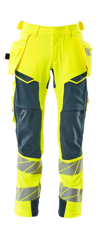 Mascot Workwear Hi Vis Trousers With Holster Pockets
-Accelerate Safe-19031-711