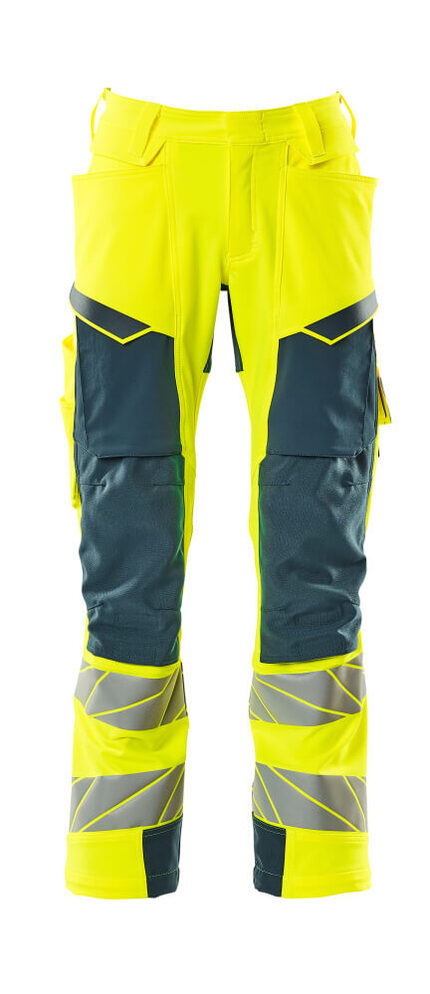 Mascot Workwear Hi Vis Trousers With Kneepad Pockets
-Accelerate Safe-19079-511