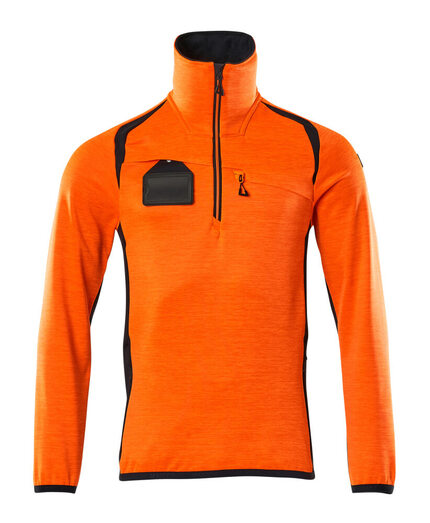 Mascot Workwear Hi Vis Fleece Jumper With Half Zip
-Accelerate Safe-19303-316