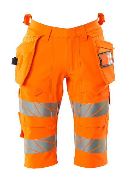 Mascot Workwear Hi Vis Shorts, Long, With Holster Pockets
-Accelerate Safe-19349-711