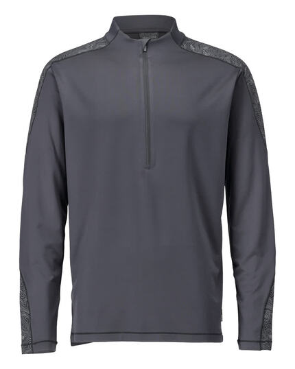 Mascot Workwear T-shirt, Long-sleeved, With Half Zip
-Customized-22681-618