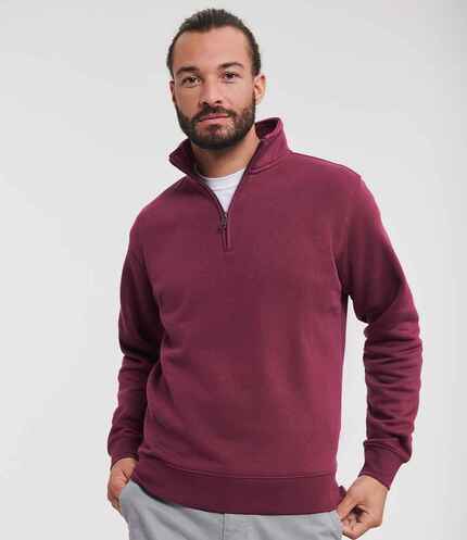Russell Authentic Zip Neck Sweatshirt 3
