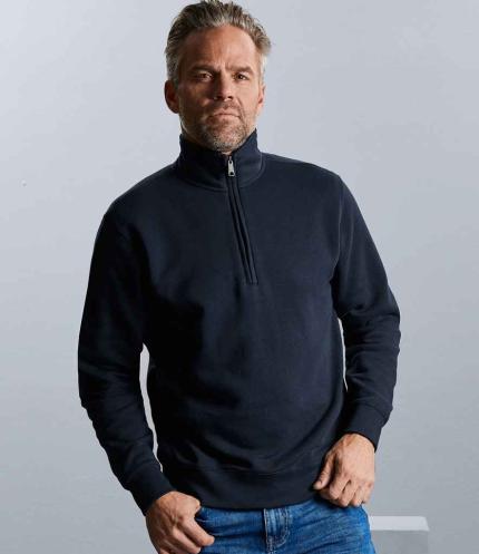 Russell Authentic Zip Neck Sweatshirt 3
