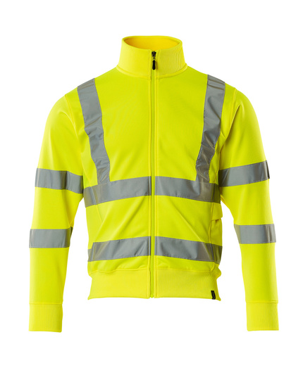 Mascot Workwear Hi Vis Maringa Sweatshirt With Zipper-Safe Classic-50115-950