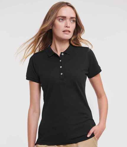 Russell Ladies Stretch Piqué Polo Shirt 3