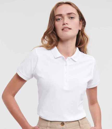 Russell Ladies Stretch Piqué Polo Shirt 3
