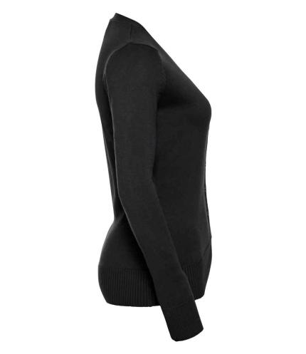 Russell Collection Ladies Cotton Acrylic V Neck Cardigan 1