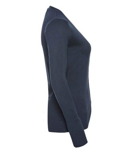 Russell Collection Ladies Cotton Acrylic V Neck Cardigan 1