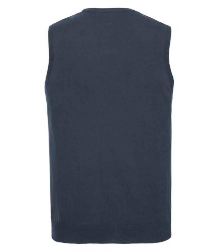 Russell Collection Sleeveless Cotton Acrylic V Neck Sweater 2