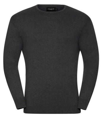 Russell Collection Cotton Acrylic Crew Neck Sweater