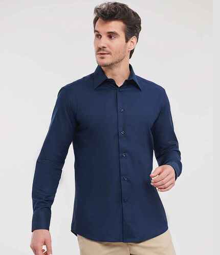 Russell Athletic Collection Long Sleeve Tailored Oxford Shirt 3