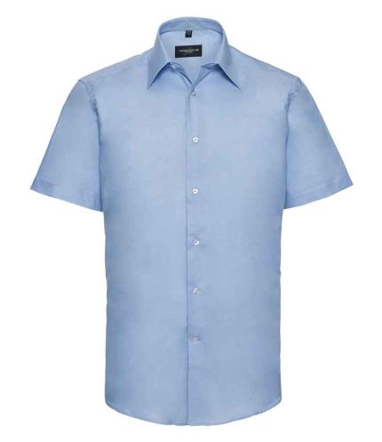 Russell Collection Short Sleeve Tailored Oxford Shirt