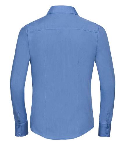 Russell Collection Ladies Long Sleeve Fitted Poplin Shirt 2