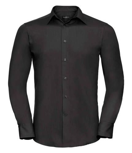 Russell Collection Long Sleeve Tailored Poplin Shirt