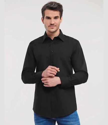 Russell Athletic Collection Long Sleeve Tailored Poplin Shirt 3
