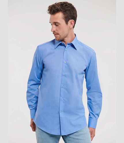Russell Athletic Collection Long Sleeve Tailored Poplin Shirt 3