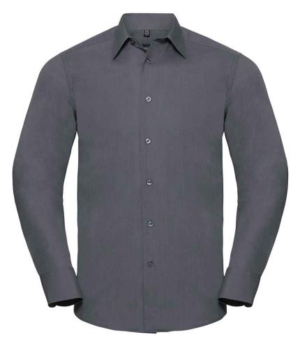 Russell Collection Long Sleeve Tailored Poplin Shirt