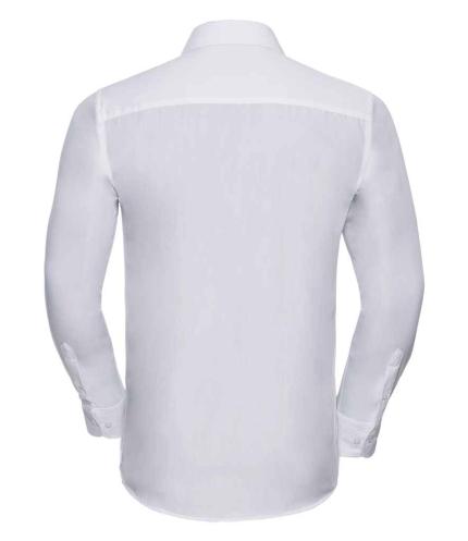 Russell Collection Long Sleeve Tailored Poplin Shirt 2