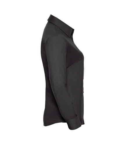 Russell Collection Ladies Long Sleeve Easy Care Oxford Shirt 1