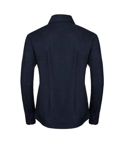 Russell Collection Ladies Long Sleeve Easy Care Oxford Shirt 2