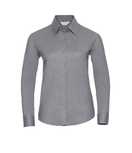 Russell Collection Ladies Long Sleeve Easy Care Oxford Shirt