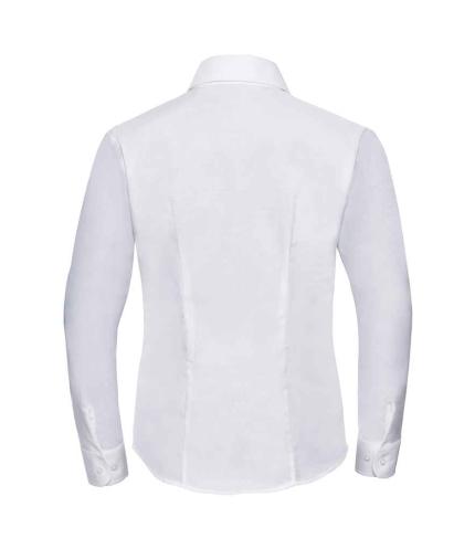 Russell Collection Ladies Long Sleeve Easy Care Oxford Shirt 2