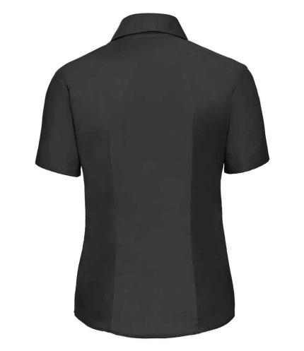 Russell Collection Ladies Short Sleeve Easy Care Oxford Shirt 2