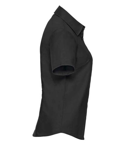 Russell Collection Ladies Short Sleeve Easy Care Oxford Shirt 1