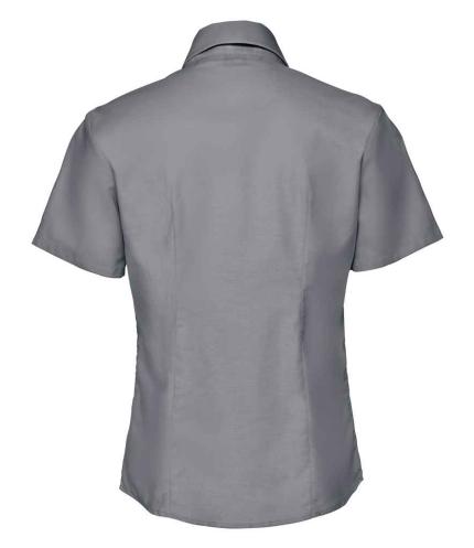 Russell Collection Ladies Short Sleeve Easy Care Oxford Shirt 2