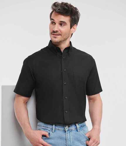 Russell Athletic Collection Short Sleeve Easy Care Oxford Shirt 3