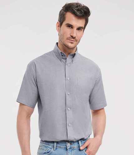 Russell Collection Short Sleeve Easy Care Oxford Shirt 3