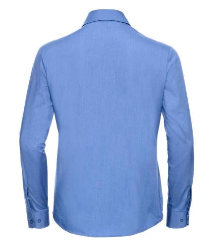 Russell Athletic Collection Ladies Long Sleeve Easy Care Poplin Shirt 2