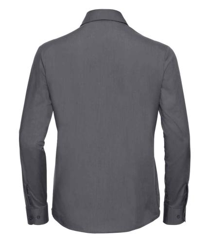 Russell Athletic Collection Ladies Long Sleeve Easy Care Poplin Shirt 2