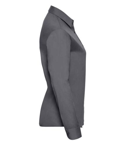 Russell Athletic Collection Ladies Long Sleeve Easy Care Poplin Shirt 1