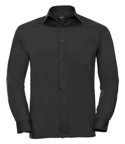 Russell Collection Long Sleeve Easy Care Poplin Shirt